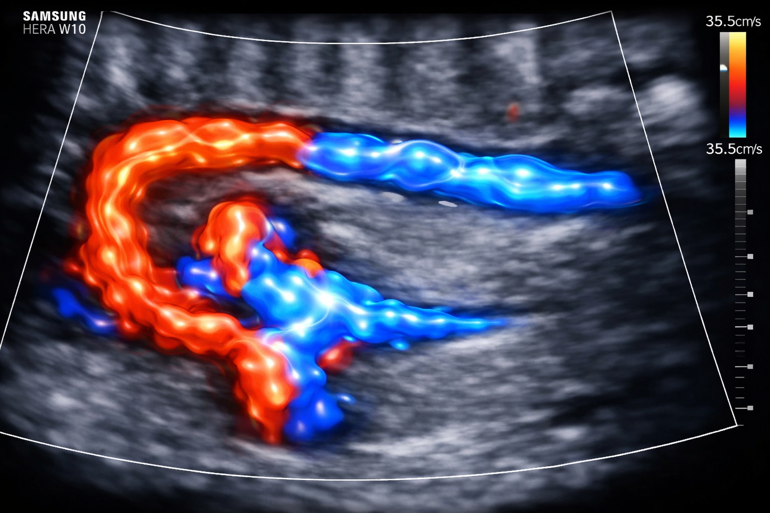 Ultrassonografia Doppler vascular em Tangará da Serra mostrando fluxo sanguíneo em alta precisão